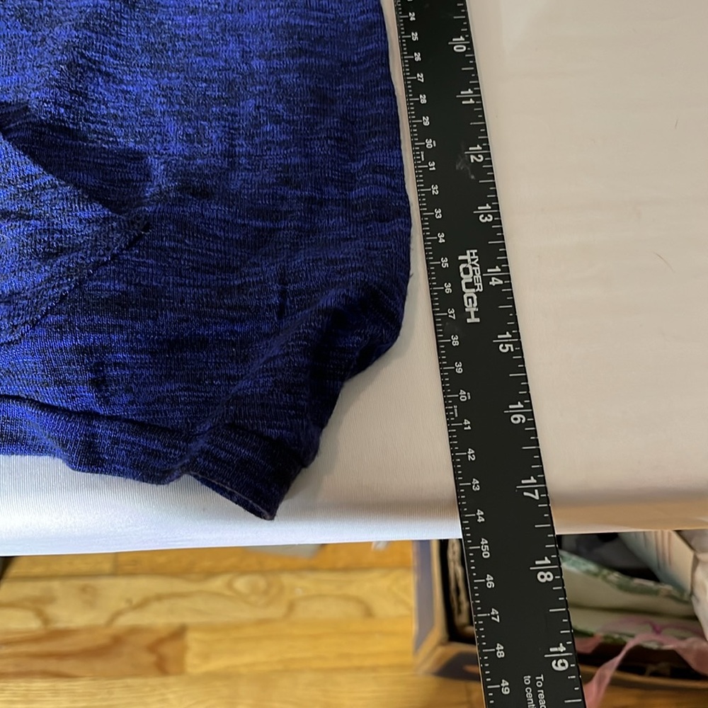 Mossimo Supply Co. size XL violet & black hooded sweater with wrap open back - Picture 14 of 16